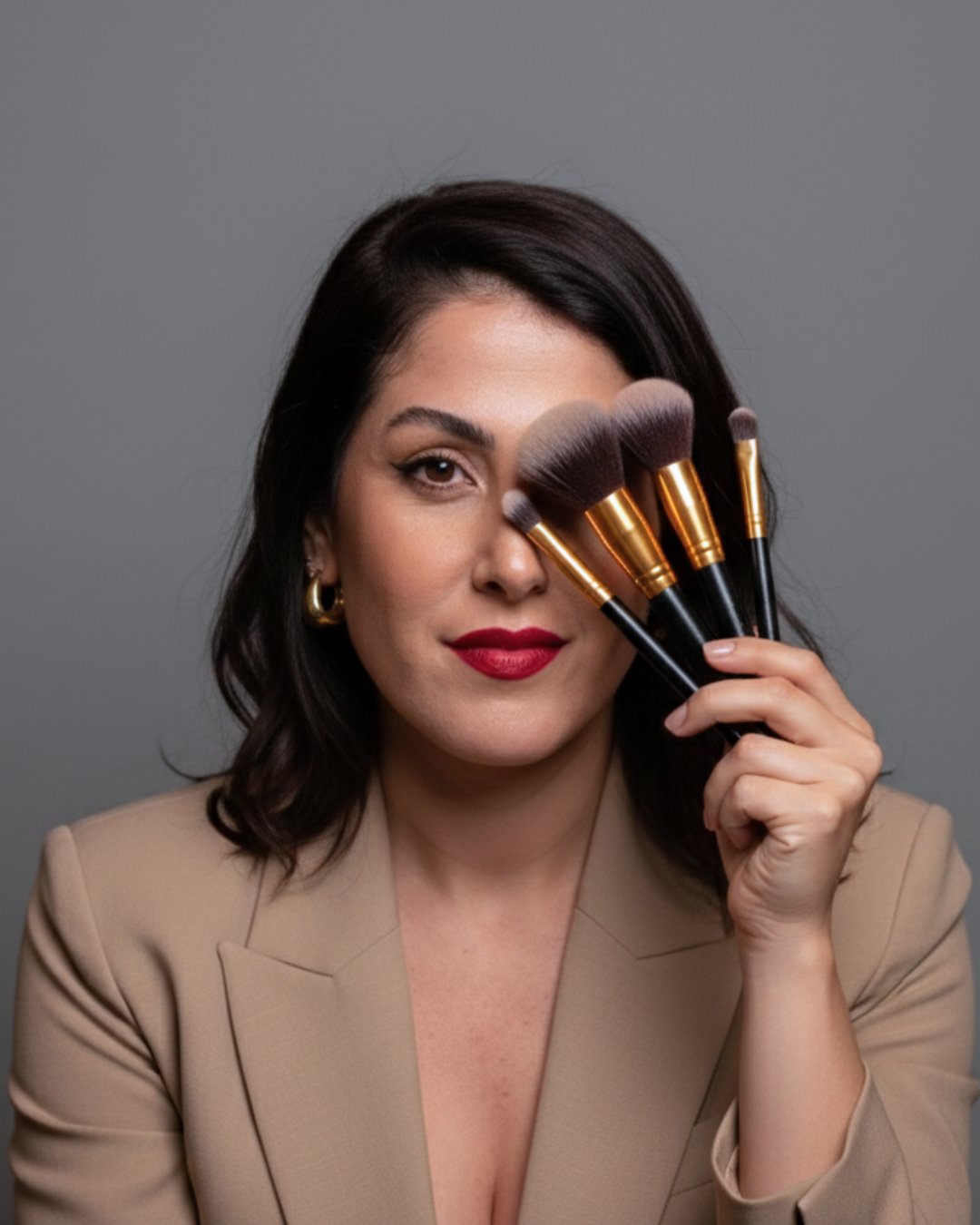 Rafa Chaves com pincéis